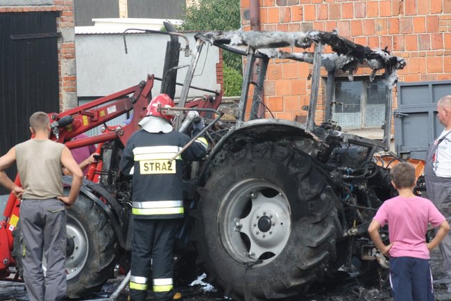 Groźny pożar w Starej Krobi - zdjęcia