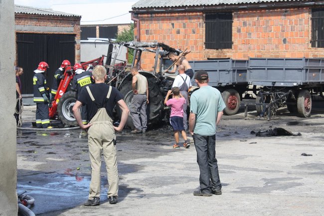 Groźny pożar w Starej Krobi - zdjęcia