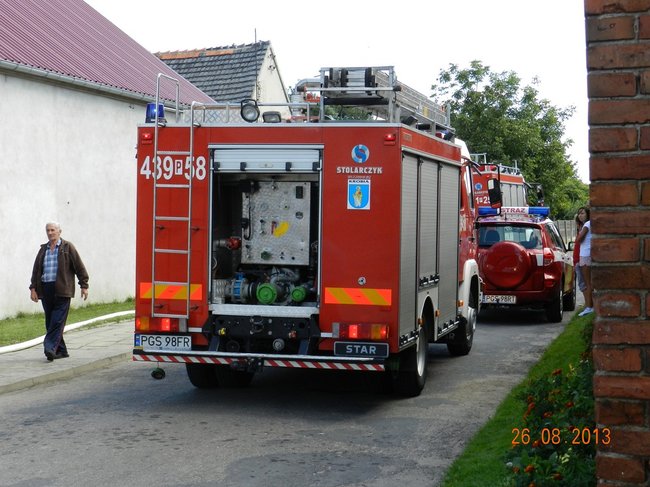 Groźny pożar w Starej Krobi - zdjęcia