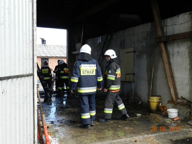 Groźny pożar w Starej Krobi - zdjęcia