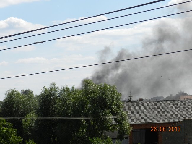 Groźny pożar w Starej Krobi - zdjęcia