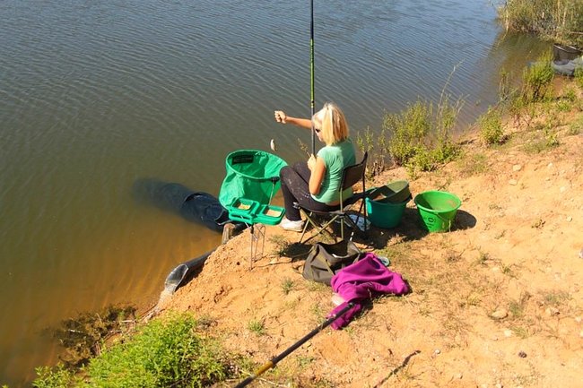 Trudna walka o duże ryby - zdjęcia