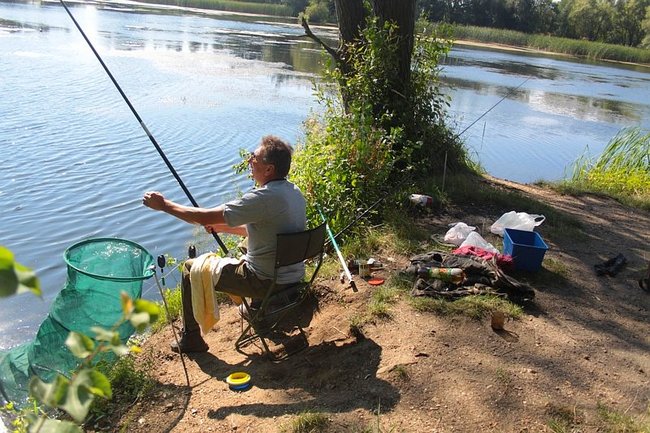 Trudna walka o duże ryby - zdjęcia