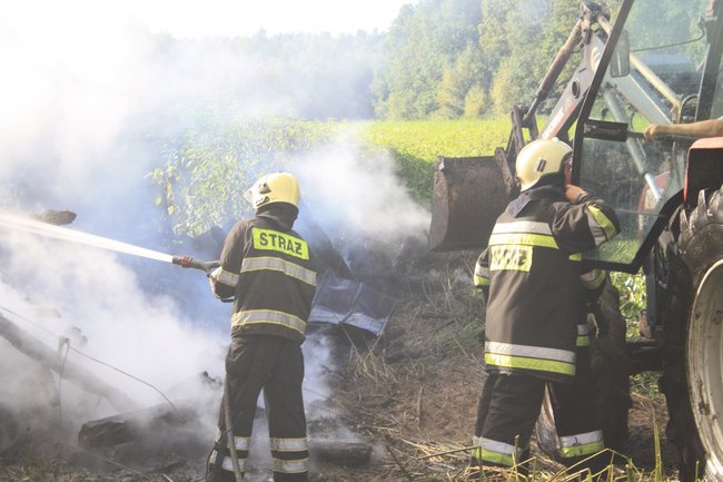 Niebezpieczny pożar w środku lasu - zdjęcia