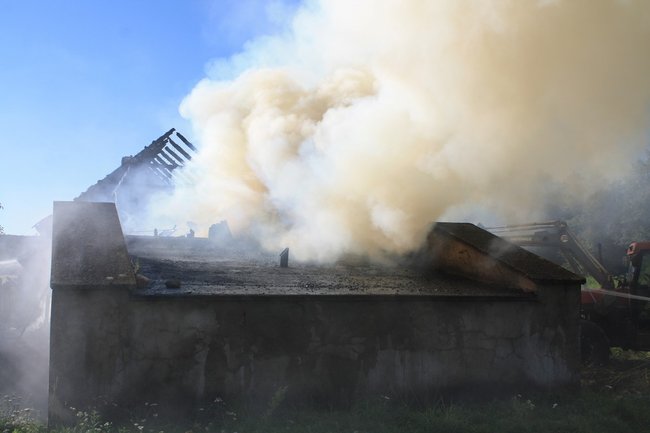 Niebezpieczny pożar w środku lasu - zdjęcia