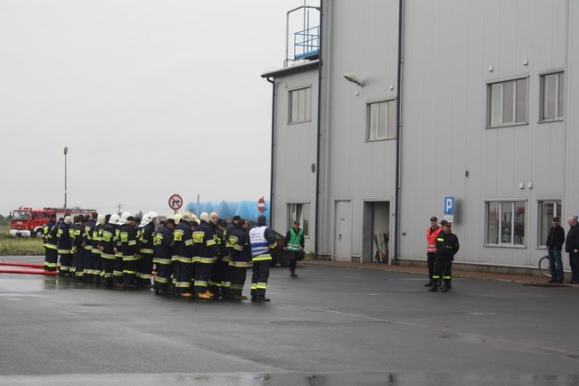 Pożar i ewakuacja rannych- zdjęcia