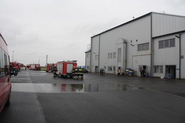 Pożar i ewakuacja rannych- zdjęcia