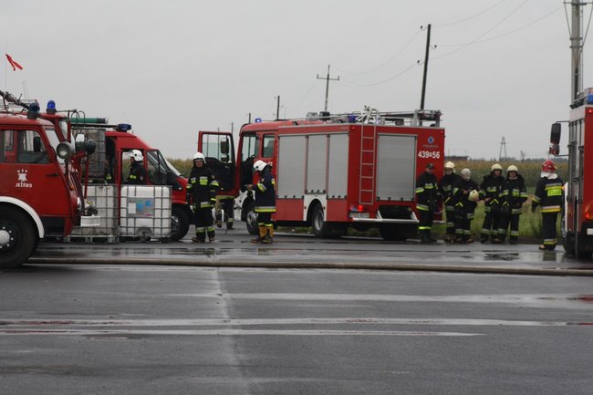 Pożar i ewakuacja rannych- zdjęcia
