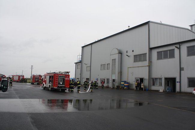 Pożar i ewakuacja rannych- zdjęcia