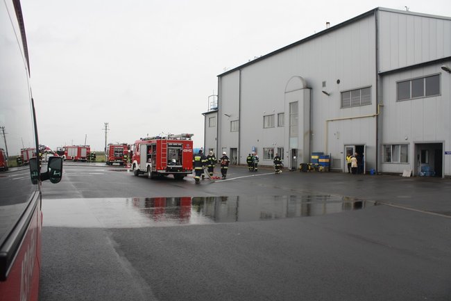 Pożar i ewakuacja rannych- zdjęcia