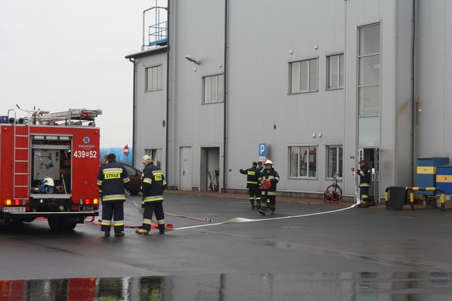 Pożar i ewakuacja rannych- zdjęcia