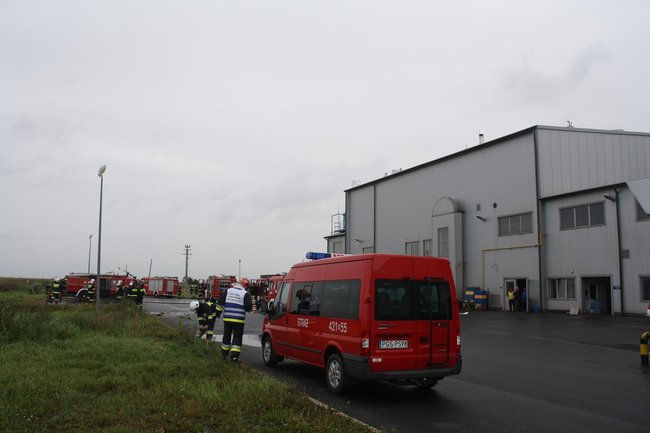 Pożar i ewakuacja rannych- zdjęcia