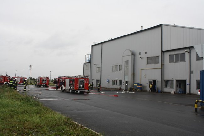 Pożar i ewakuacja rannych- zdjęcia