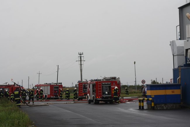 Pożar i ewakuacja rannych- zdjęcia