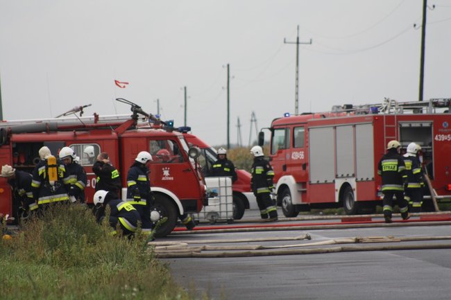 Pożar i ewakuacja rannych- zdjęcia