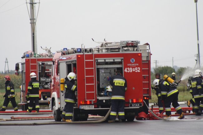Pożar i ewakuacja rannych- zdjęcia
