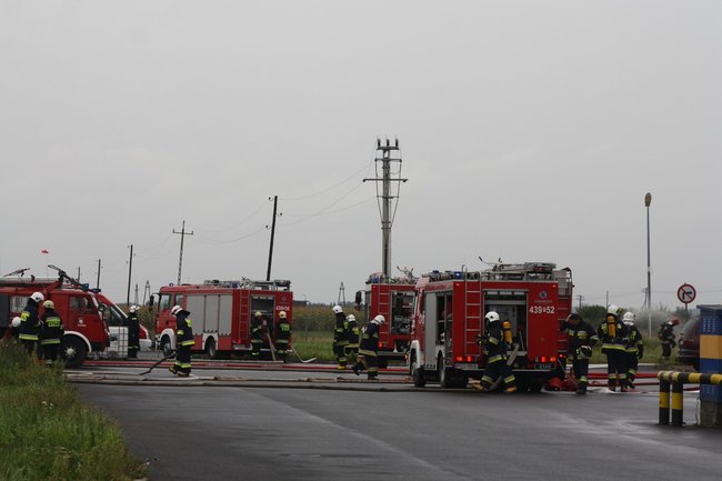Pożar i ewakuacja rannych- zdjęcia
