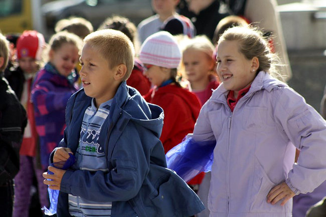 Cieszą się z nadejścia jesieni - zdjęcia
