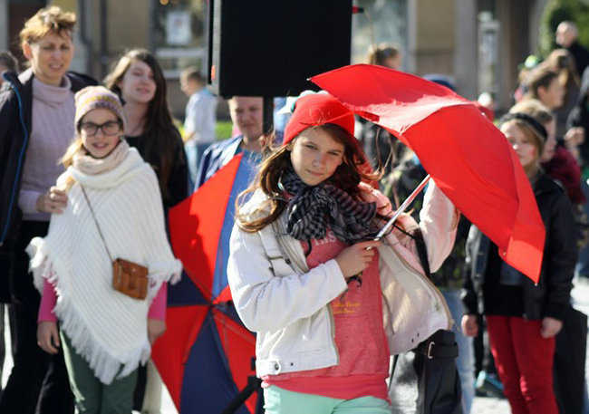 Cieszą się z nadejścia jesieni - zdjęcia