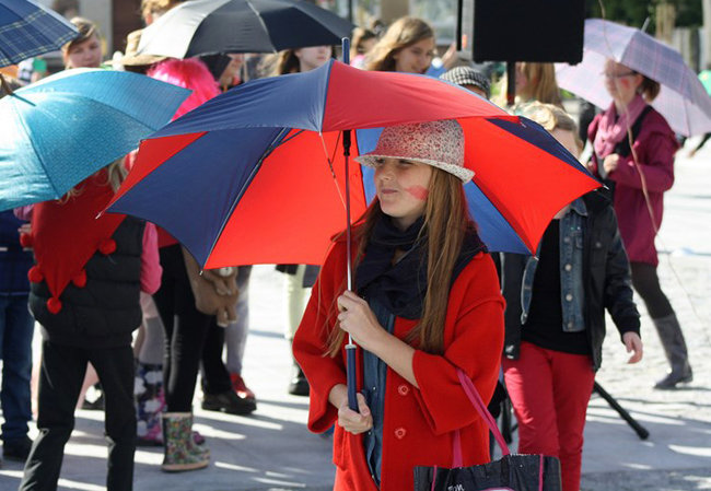 Cieszą się z nadejścia jesieni - zdjęcia