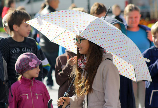 Cieszą się z nadejścia jesieni - zdjęcia