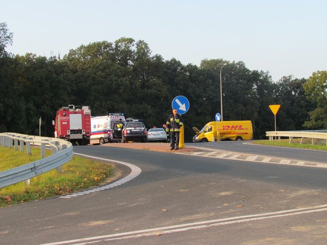 Zderzenie na obwodnicy - zdjęcia