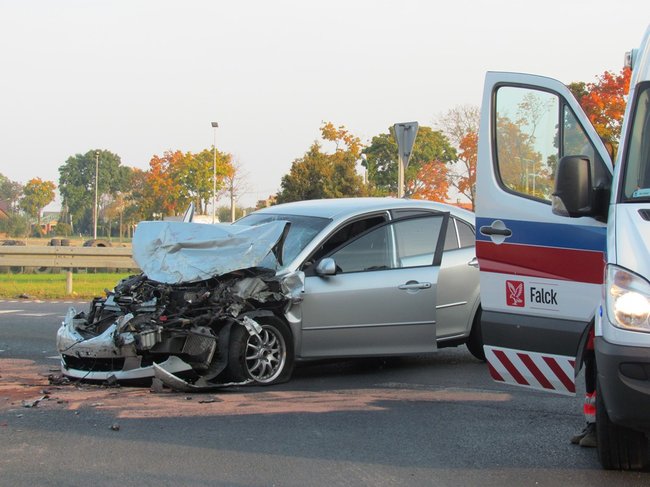 Zderzenie na obwodnicy - zdjęcia