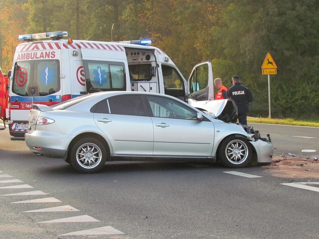 Zderzenie na obwodnicy - zdjęcia