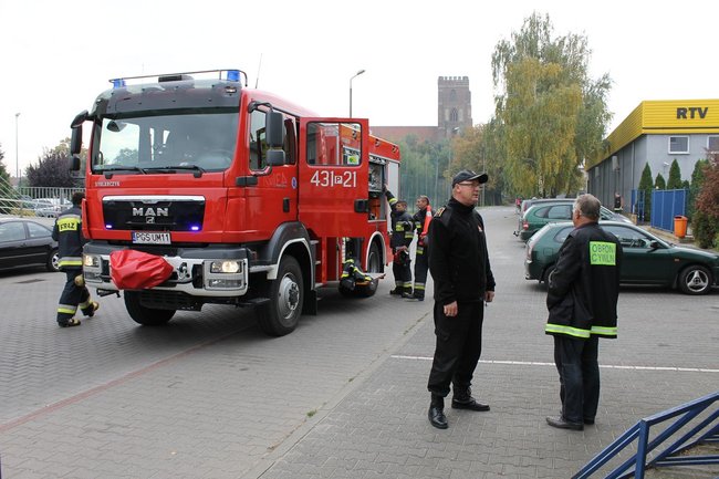 Pożar w Urzędzie Skarbowym - zdjęcia