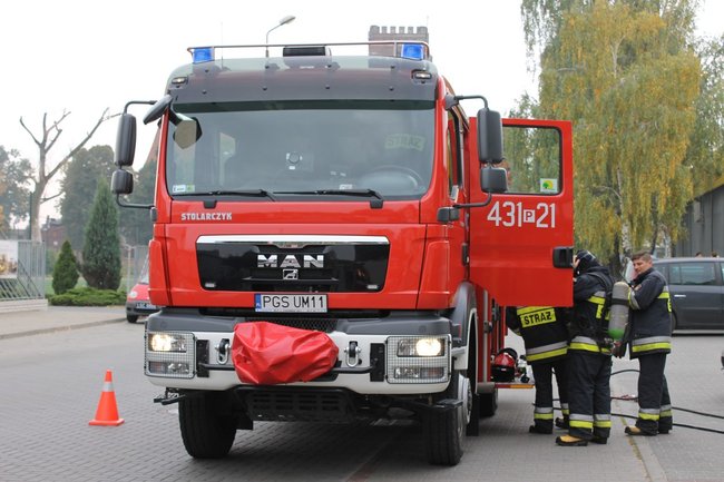 Pożar w Urzędzie Skarbowym - zdjęcia