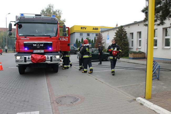 Pożar w Urzędzie Skarbowym - zdjęcia