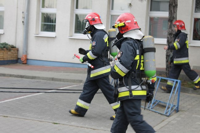 Pożar w Urzędzie Skarbowym - zdjęcia