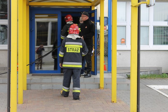 Pożar w Urzędzie Skarbowym - zdjęcia