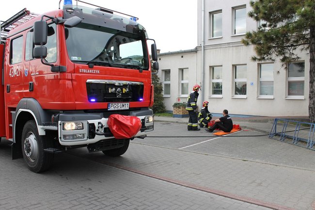 Pożar w Urzędzie Skarbowym - zdjęcia