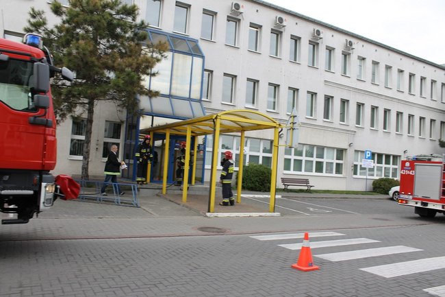 Pożar w Urzędzie Skarbowym - zdjęcia