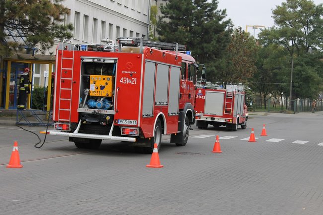 Pożar w Urzędzie Skarbowym - zdjęcia