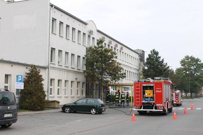 Pożar w Urzędzie Skarbowym - zdjęcia