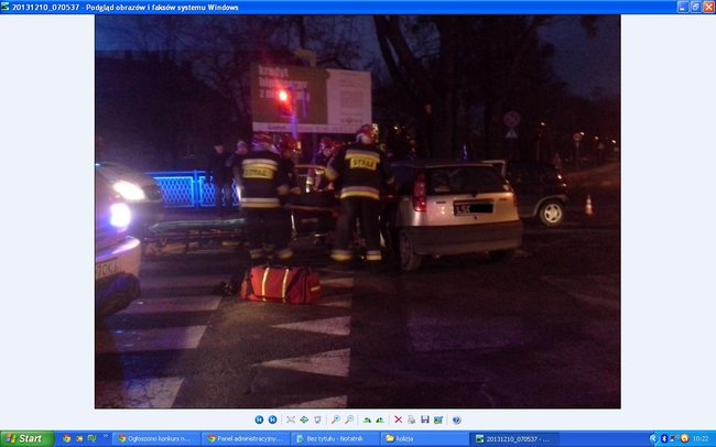 Zderzenie na skrzyżowaniu - zdjęcia