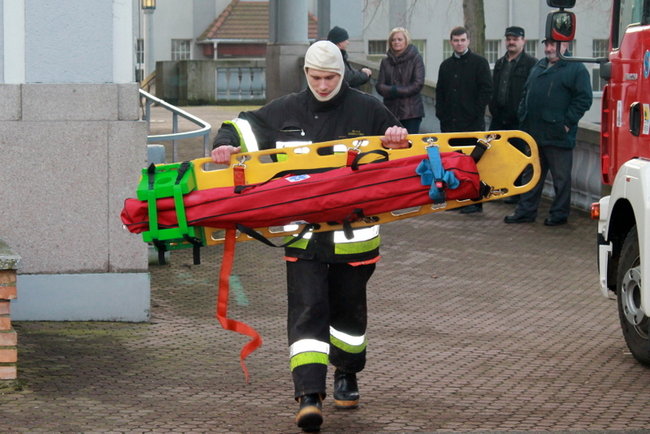 Pożar w Domu Pomocy Społecznej - zdjęcia