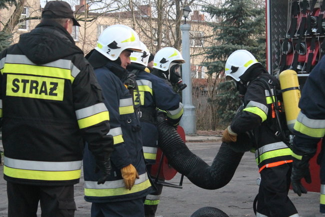 Pożar w Domu Pomocy Społecznej - zdjęcia