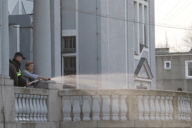 Pożar w Domu Pomocy Społecznej - zdjęcia