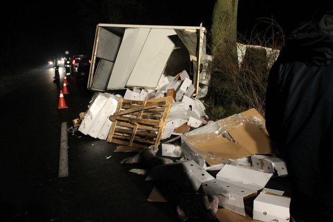 Mięso wypadło na drogę - zdjęcia