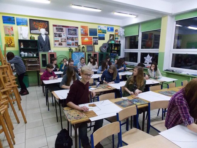 Noc w szkolnych murach - zdjęcia