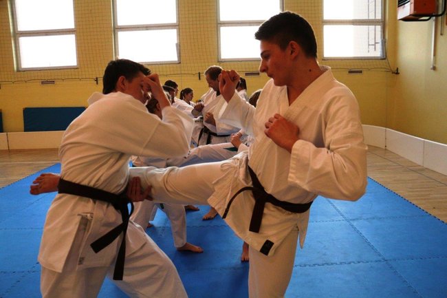 Przyjaźń, sport, karate - zdjęcia