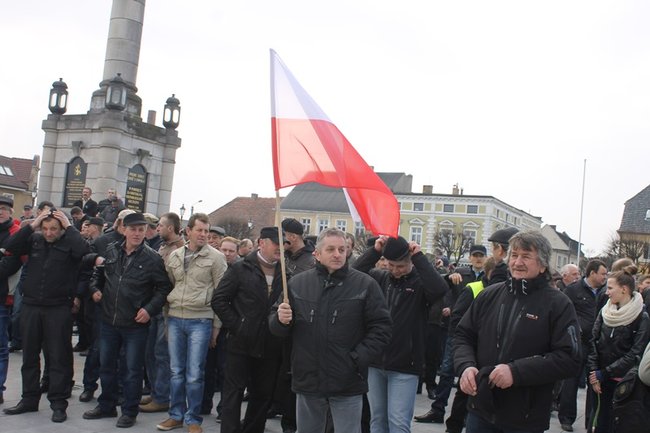 Rolnicy protestowali na rynku - zdjęcia