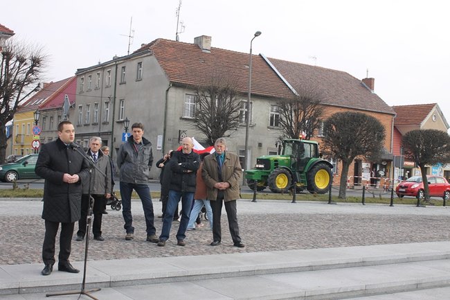 Rolnicy protestowali na rynku - zdjęcia