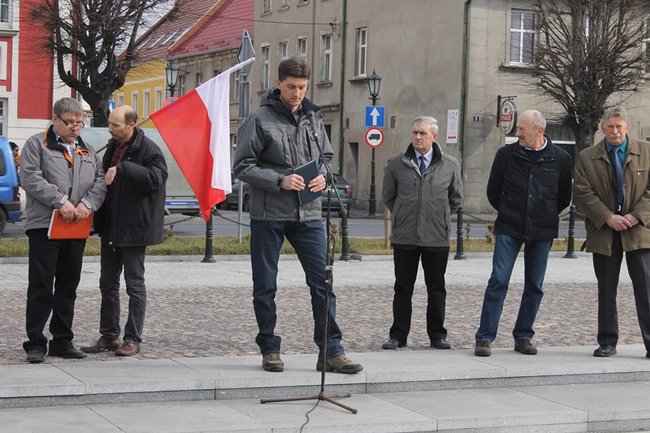 Rolnicy protestowali na rynku - zdjęcia