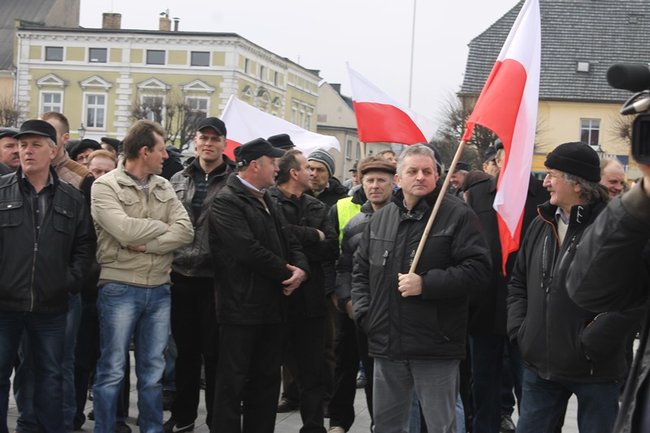 Rolnicy protestowali na rynku - zdjęcia