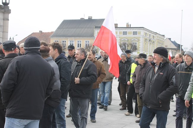 Rolnicy protestowali na rynku - zdjęcia