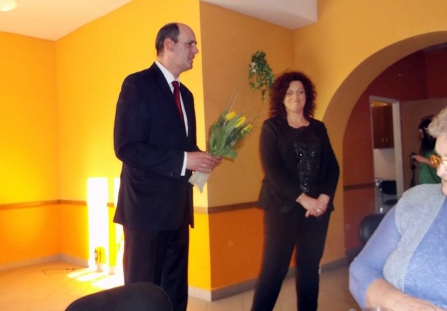 Kwiaty od burmistrza - zdjęcia